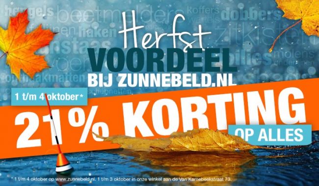 Profiteer van 21% korting over al onze producten
