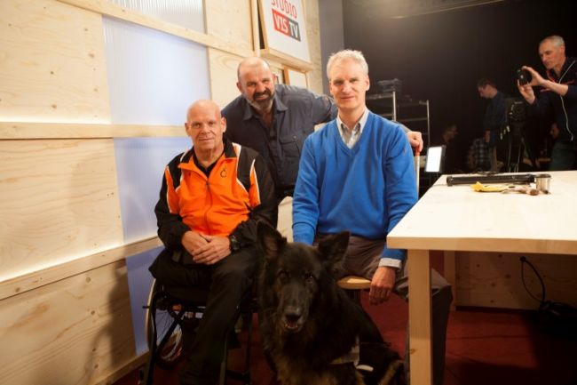 Visgids Zwolle, Ingmar Boersma (rechts) is o.a. te gast in Studio Vis TV